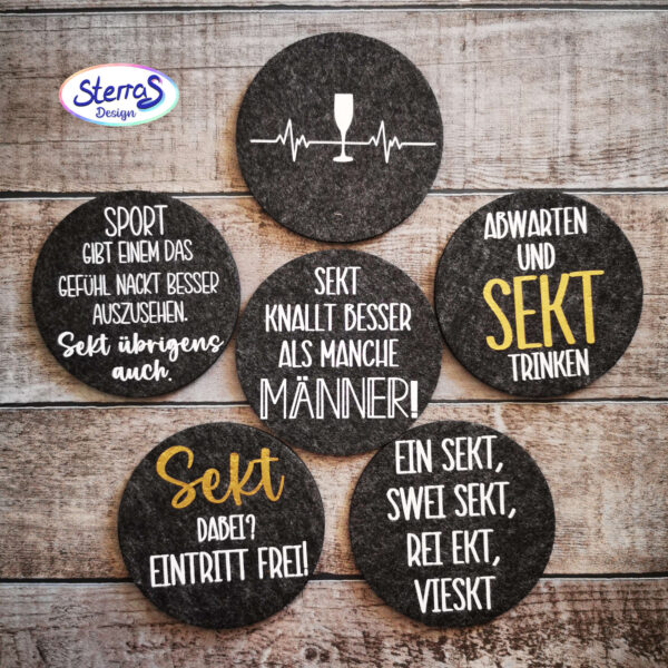 Sprüche - Sekt – Bild 4
