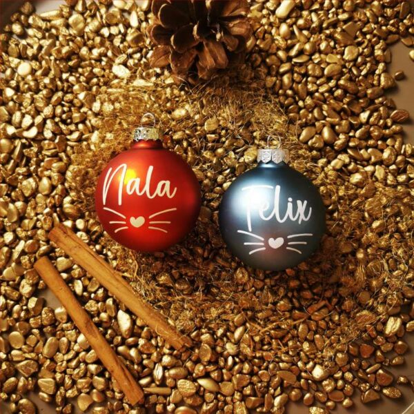 Weihnachtskugel "Miezfred" – Bild 4