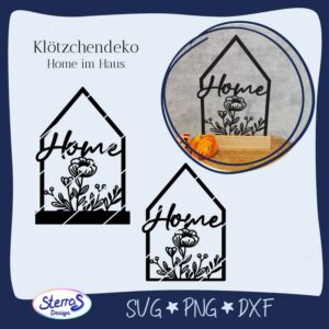 Home im Haus - Klötzchendeko