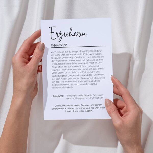 Definition Erzieherin - Druckvorlage – Bild 7