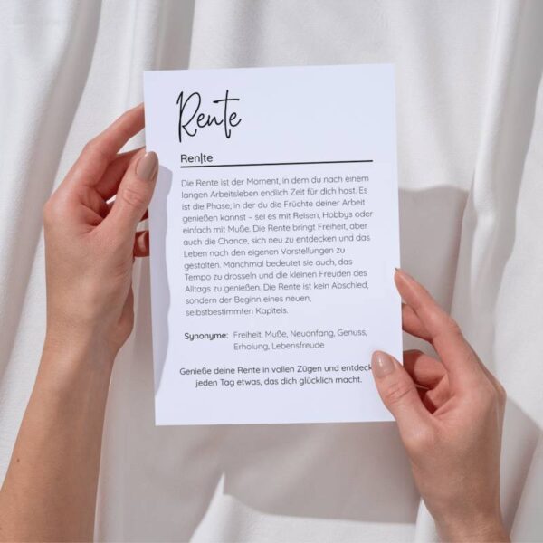 Definition Rente - Druckvorlage – Bild 7