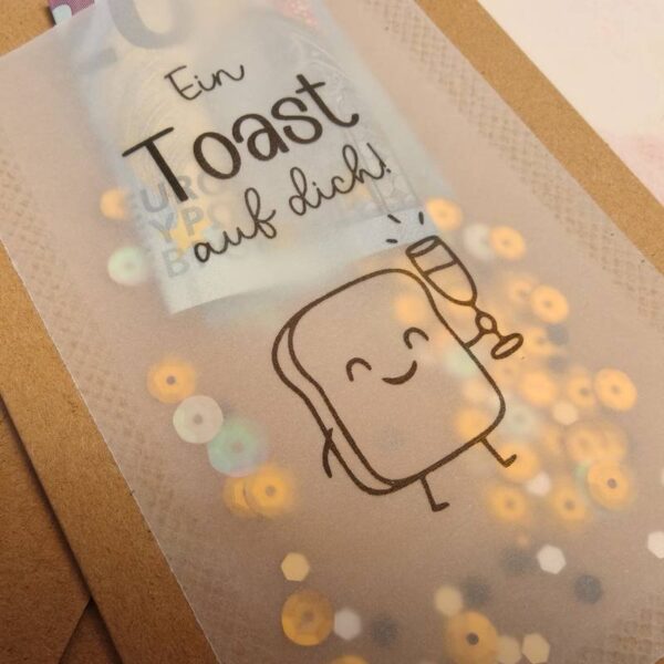 Ein Toast auf dich (Karte) - Druckvorlage – Bild 2