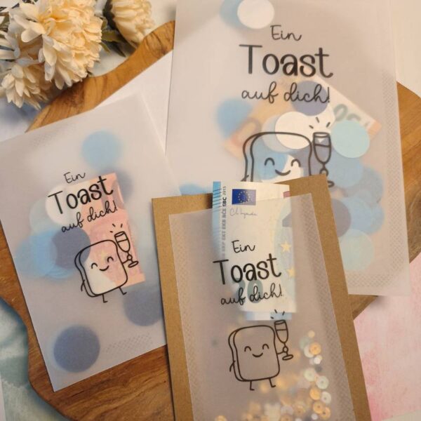 Ein Toast auf dich (Karte) - Druckvorlage
