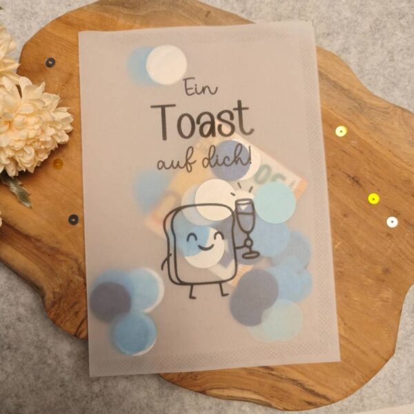 Ein Toast auf dich (Karte) - Druckvorlage – Bild 3