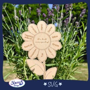 Sonnenblume Danke – Laserdatei mit 9 Varianten
