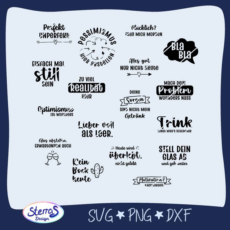 Untersetzersprüche - Abgestellt und Abgewertet