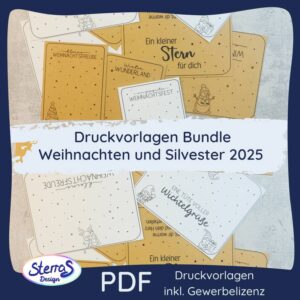 Druckvorlagen Bundle - Weihnachten und Silvester 2025