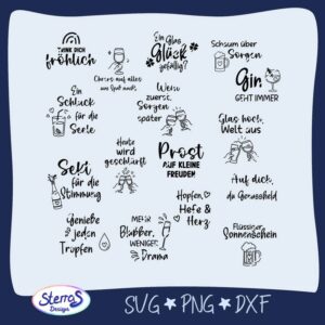 Untersetzersprüche - Genussmomente