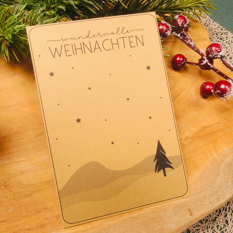 Geschenkkarten Set - wundervolle Weihnachten & Weihnachten to go – Bild 4
