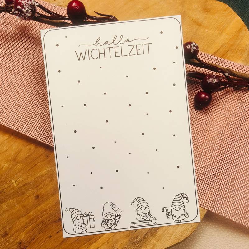 Geschenkkarte - Hallo Wichtelzeit – Bild 4