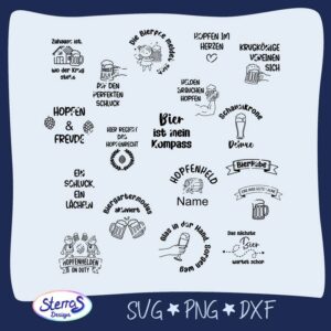 Untersetzersprüche - Hopfenhelden