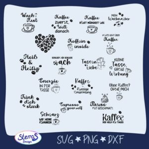 Untersetzersprüche - Koffein-Kreise