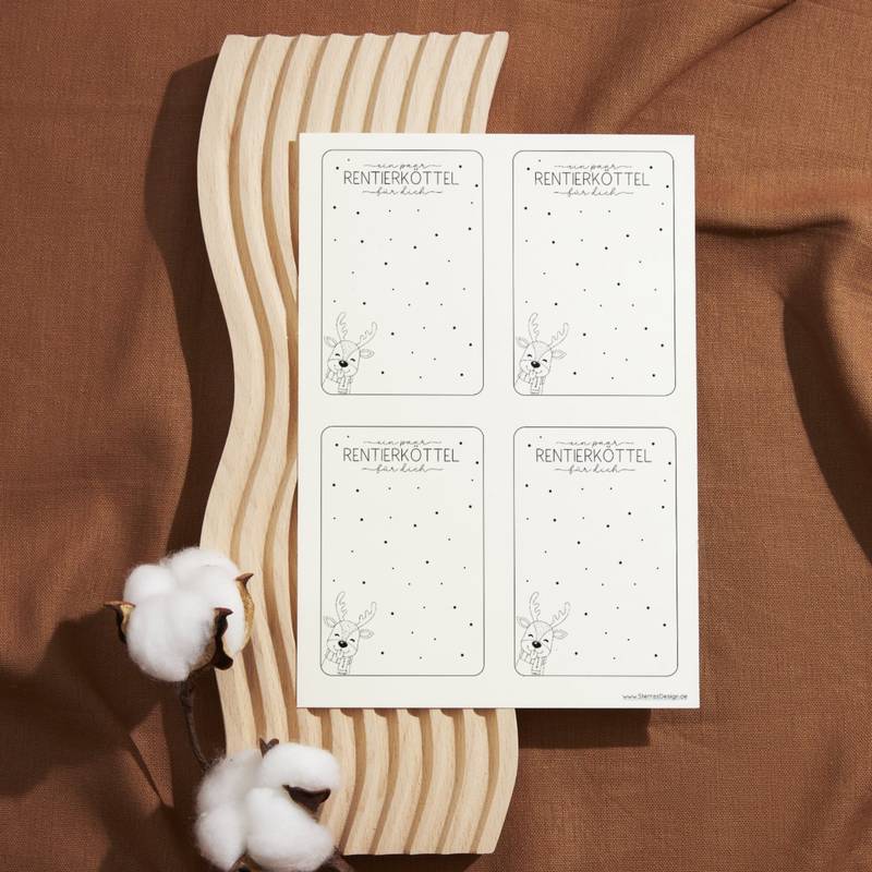 Geschenkkarte - ein paar Rentierköttel für dich – Bild 7