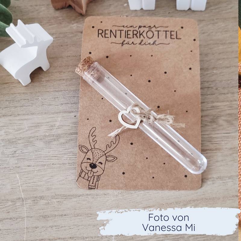 Geschenkkarte - ein paar Rentierköttel für dich – Bild 5