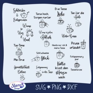 Untersetzersprüche - Tassengeflüster