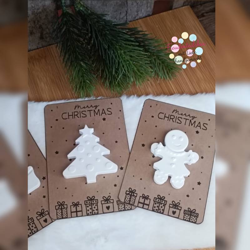 Geschenkkarten Set - ein gesegnetes Weihnachtsfest & Merry Christmas – Bild 2