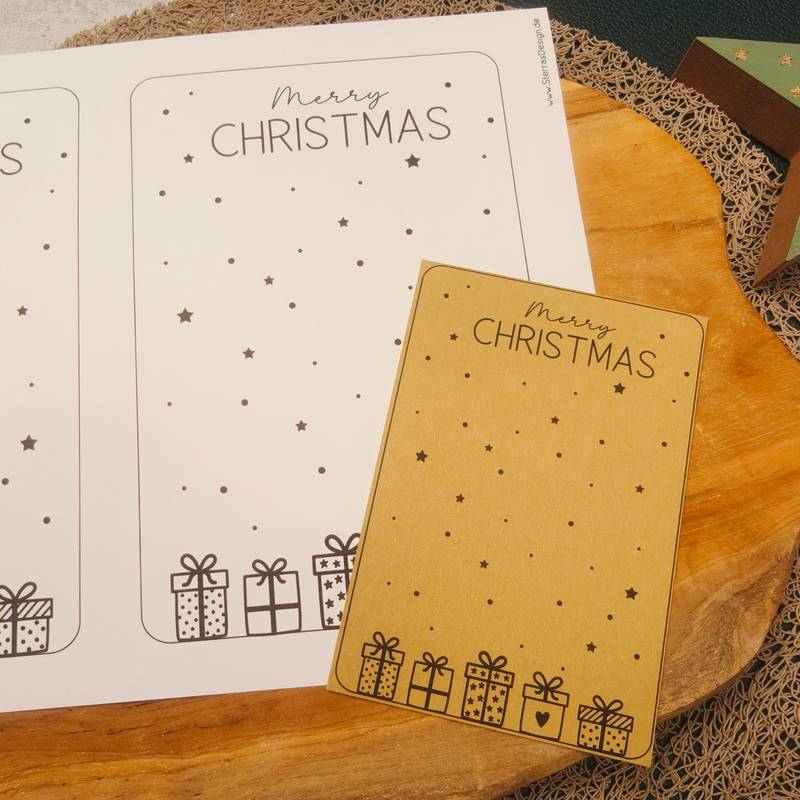 Geschenkkarten Set - ein gesegnetes Weihnachtsfest & Merry Christmas – Bild 8