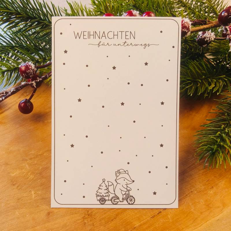 Geschenkkarten Set - "ein kleiner Stern für dich" & "Weihnachten für unterwegs" – Bild 3