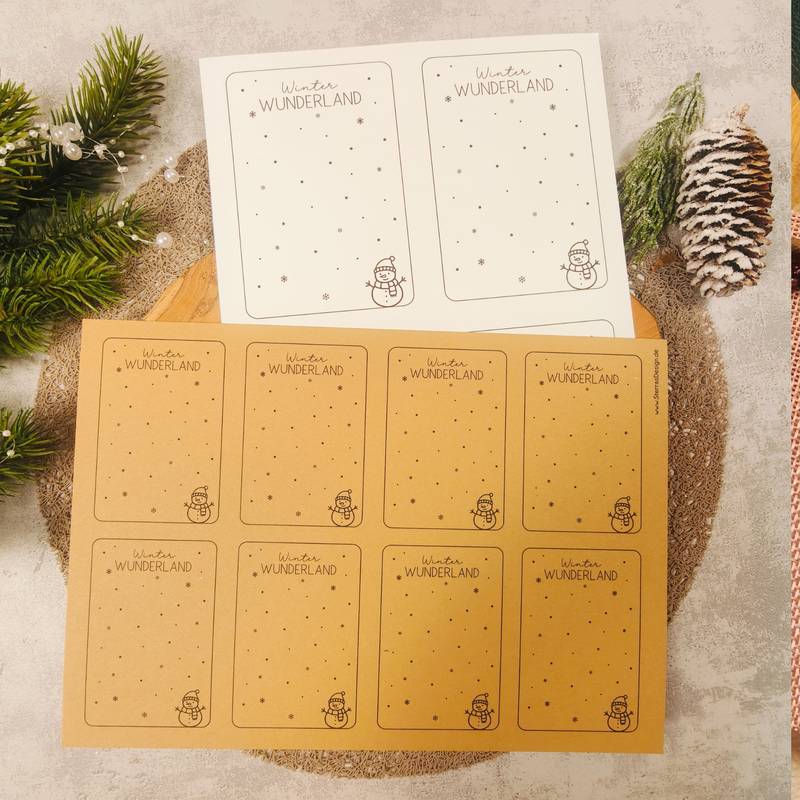 Geschenkkarten Set - kleine Auszeit im Advent & Winter Wunderland – Bild 6