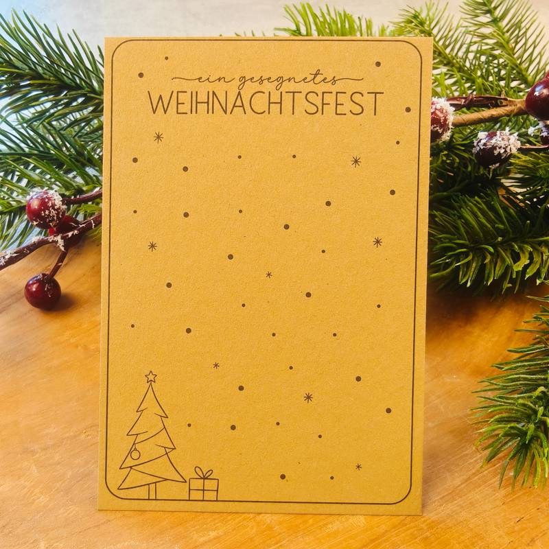 Geschenkkarten Set - ein gesegnetes Weihnachtsfest & Merry Christmas – Bild 6