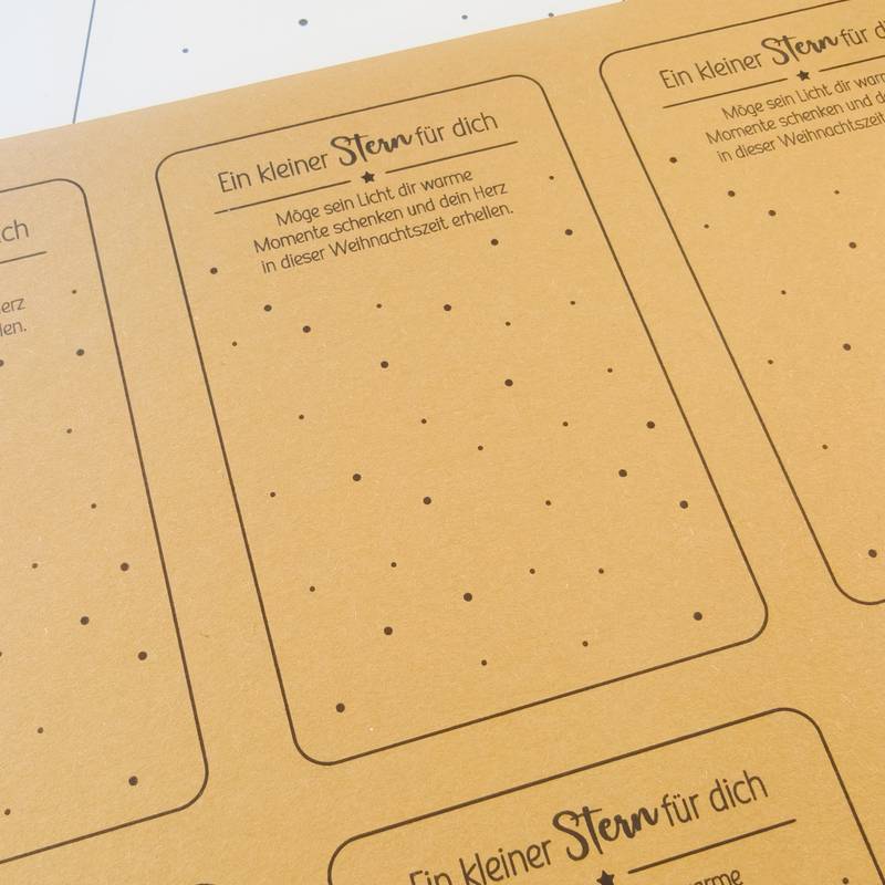 Geschenkkarten Set - "ein kleiner Stern für dich" & "Weihnachten für unterwegs" – Bild 8