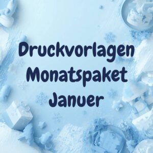 Druckvorlagen – Monatspaket Januar 2026