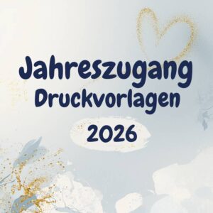 Jahreszugang Druckvorlagen – monatlich neue Designs inkl. Gewerbelizenz
