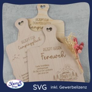 Camping-Rezepte - Klassik Serie (Hochformat) - Laserdatei