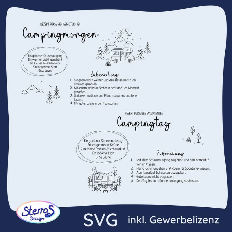 Camping-Rezepte - Panorama Serie (Querformat) - Laserdatei – Bild 7