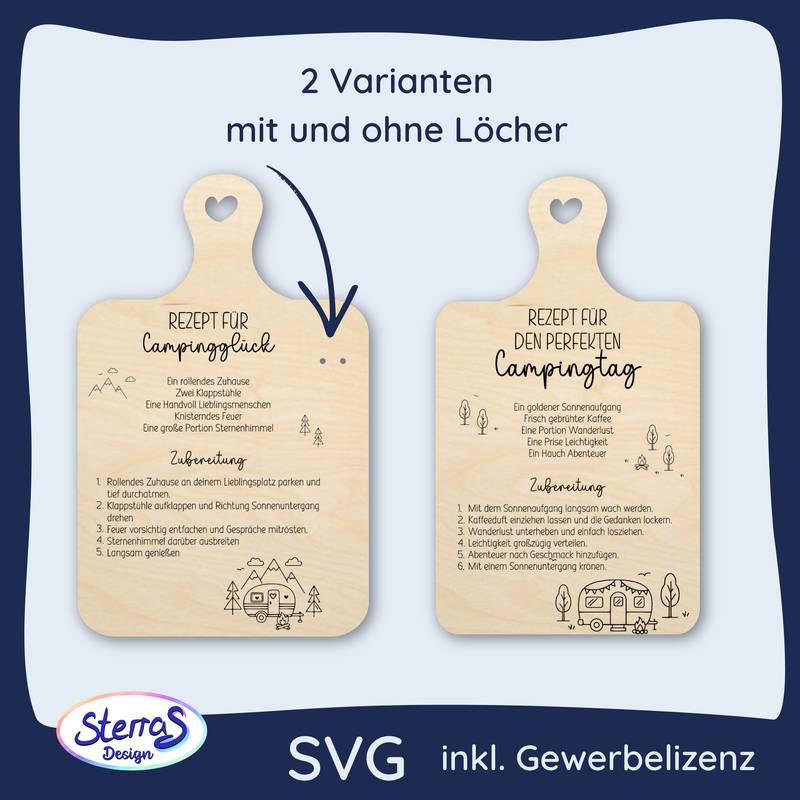 Camping-Rezepte - Klassik Serie (Hochformat) - Laserdatei – Bild 2