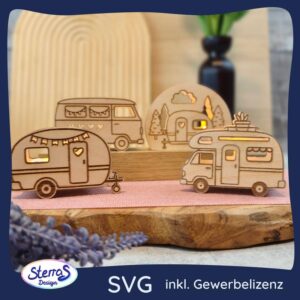 Camping Lichter - Laserdatei